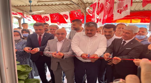 MHP Cevdetiye belde binası açıldı