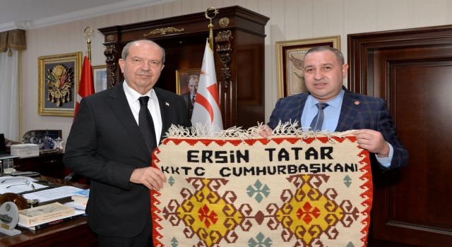 OGC Başkanı Avcı, KKTC Cumhurbaşkanı Tatar'ı ziyaret etti