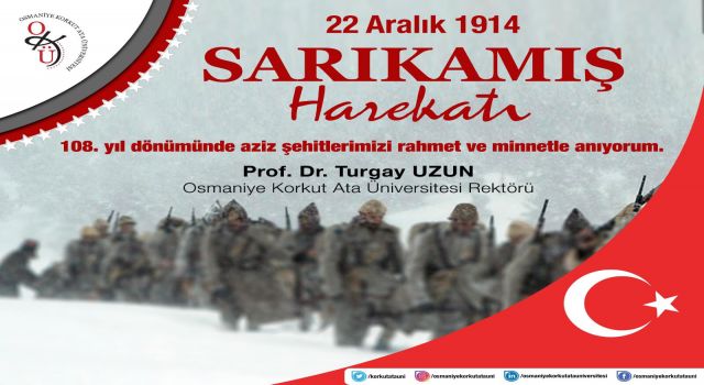 Turgay Uzun, Sarıkamış şehitlerini andı