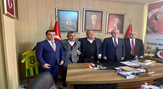 Başkan Tarhan'dan MHP Merkez İlçe Başkanı Bilal Çenet'e ziyaret