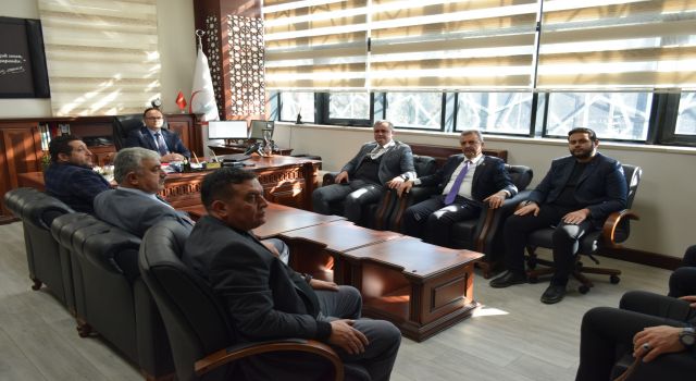 Düziçi, Ellek ve Böcekli Belediye Başkanlarından İl Sağlık Müdürü Ahmet Kara'ya ziyaret