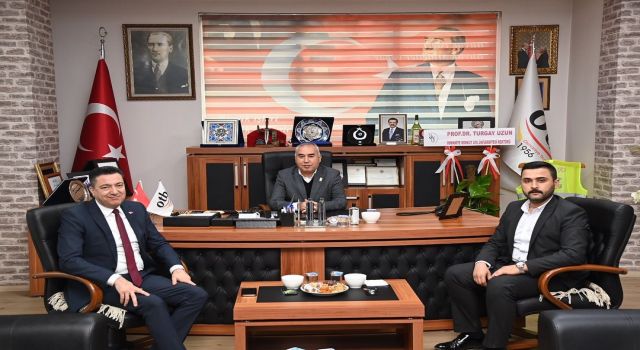 OKÜ Rektörü Uzun'dan Ticaret Borsasına "Hayırlı Olsun" ziyareti