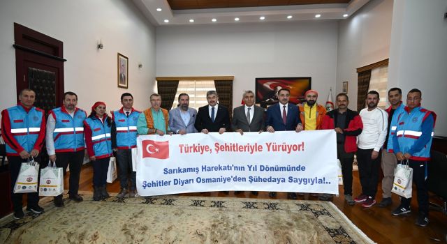 Şehitler Diyarı Osmaniye’den Şühedaya Saygıyla