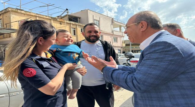 Mücahit Durmuşoğlu'ndan Bahçe'de esnaf ziyareti