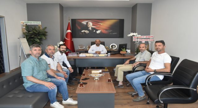 Gazeteciler, Devlet Hastanesi Müdürü Mustafa Şahin'i ziyaret etti
