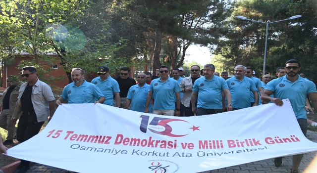 Osmaniye'de 15 Temmuz şehitlerini anma doğa yürüyüşü etkinliği