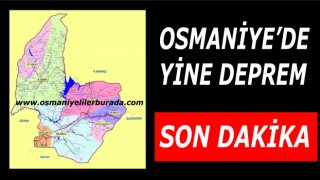 Osmaniye'de yine deprem