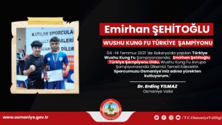 Vali Dr. Erdinç Yılmaz: "Sporcumuzu Osmaniye'miz adına yürekten kutluyorum"