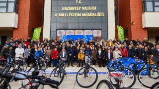 7 Okulun Öğretmenlerine 736 Bisiklet dağıtımı yapıldı
