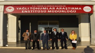 Kaymakam Selimoğlu, Yağlı Tohumlar Enstitüsü Müdürlüğünü ziyaret etti