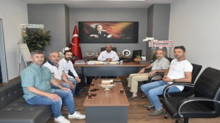 Gazeteciler, Devlet Hastanesi Müdürü Mustafa Şahin'i ziyaret etti